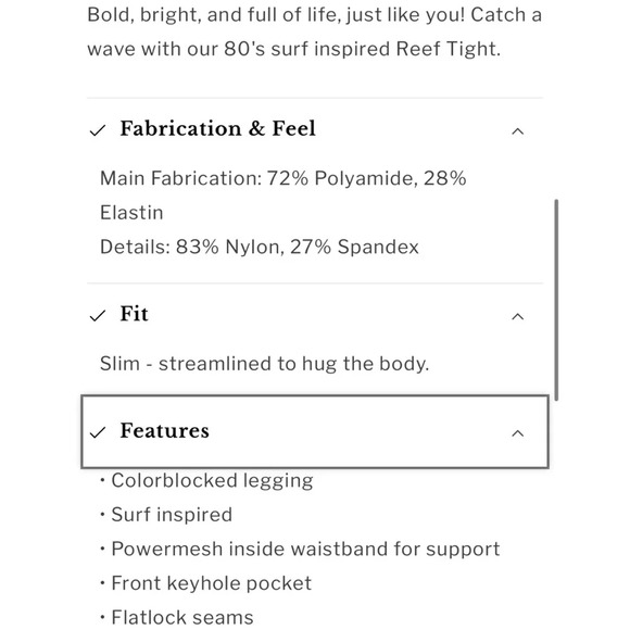 $230 Alala Matching Set: Reef Leggings + Reef Bra Small Black + White - Picture 11 of 16